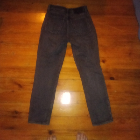 A+F 24 skinny high rise button high waisted dark wash - Picture 2 of 3